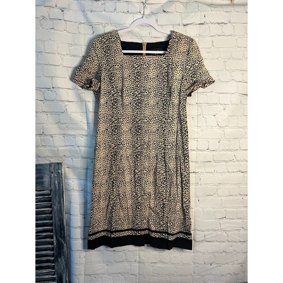 Women's Positive Attitude Vintage Animal Print Dress. SZ 14. - Picture 1 of 3